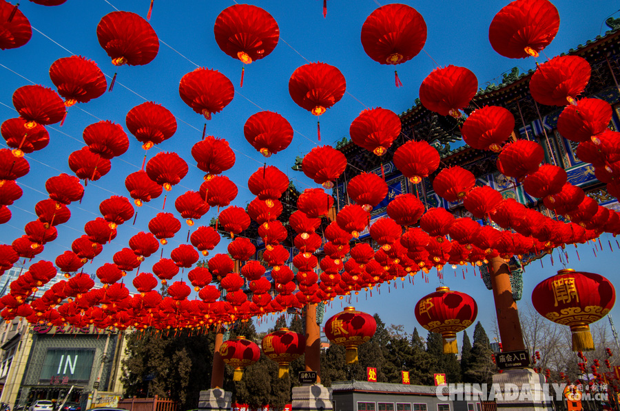 北京地壇春節(jié)文化廟會(huì)準(zhǔn)備就緒 盛裝接待各方賓客