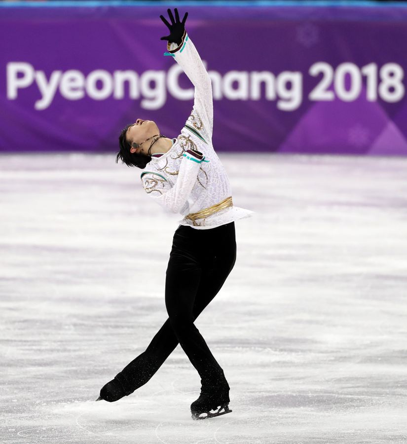 花滑男單自由滑金博洋獲第四名 日選手羽生結(jié)弦奪冠