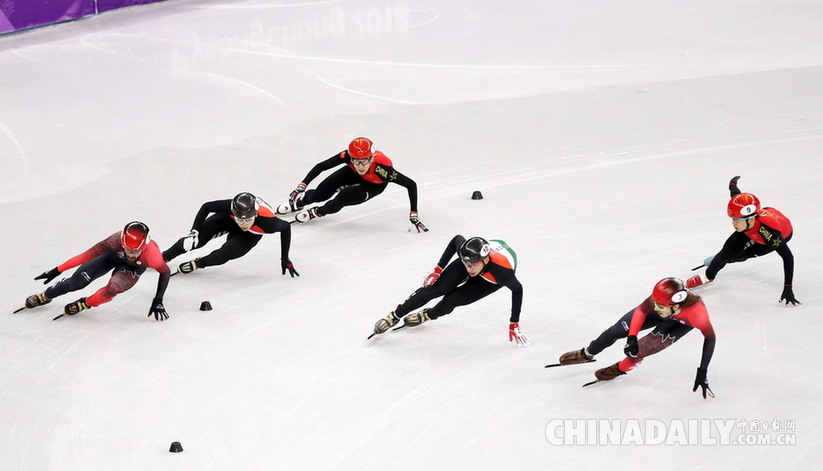 短道速滑男子5000米接力：中國(guó)隊(duì)獲銀牌