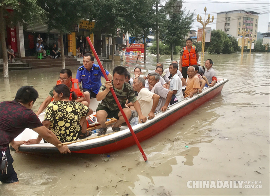 重慶長江、嘉陵江、涪江洪水過境