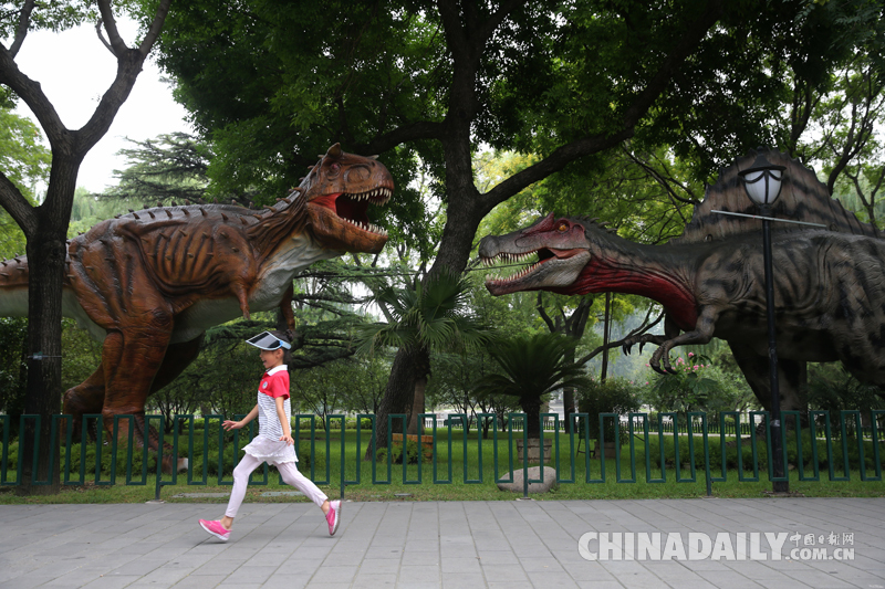 北京陶然亭公園舉辦恐龍文化展